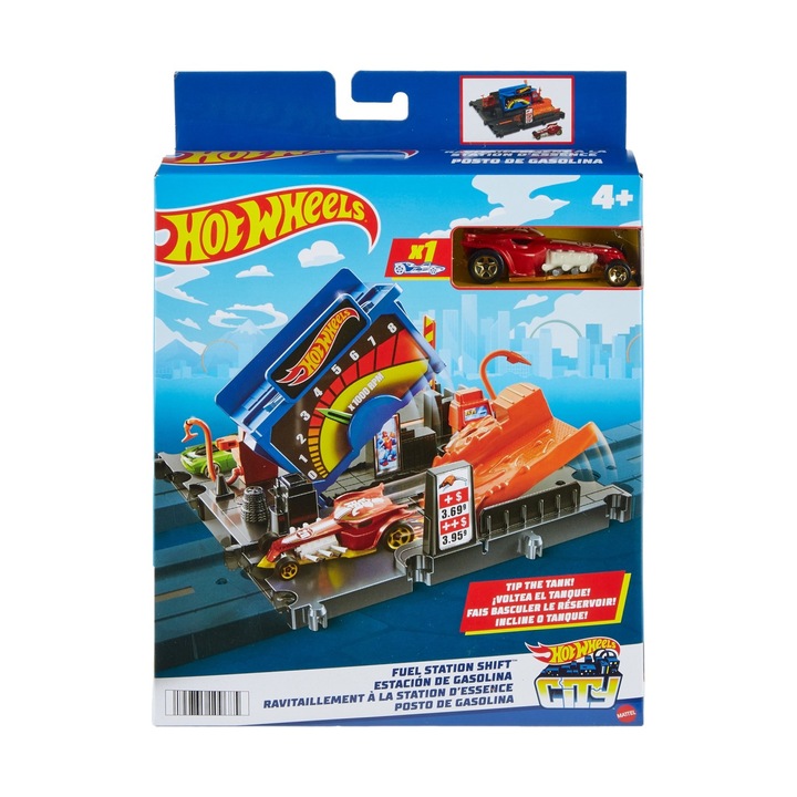 Set de joaca Hot Wheels City - Fuel Station Shift