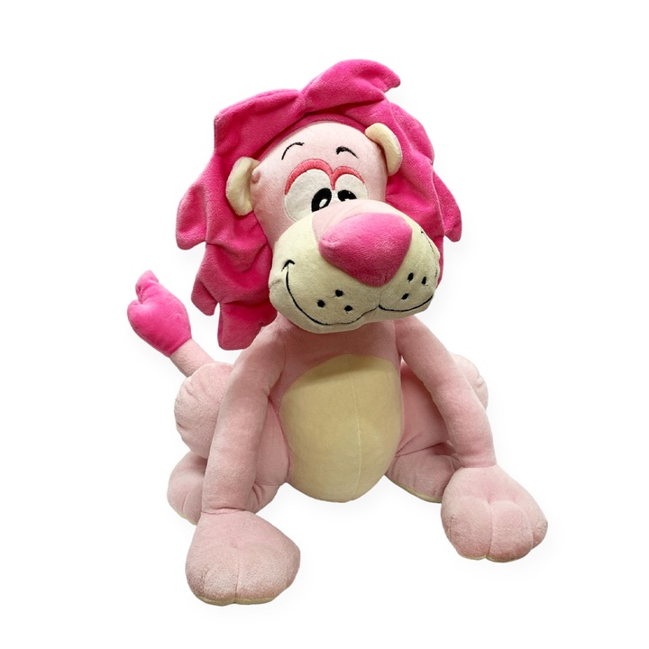 Плюшена играчка Chippo 23418-39 1-126/114, Лъв, Интересен дизайн, 40 см, Розов