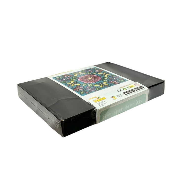 Kit mozaic cu pietre, Hama, Plastic, 25 x 18 cm, Multicolor