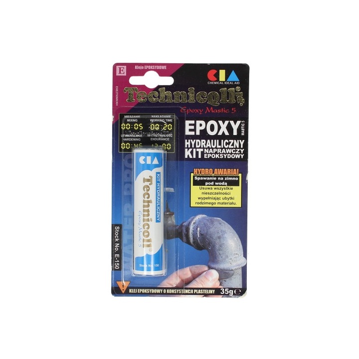 Adeziv universal epoxi, albastru, 35g chit epoxidic