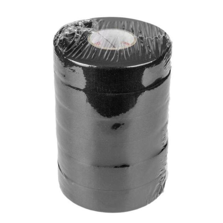 Комплект от 6 броя черно тиксо с дължина 25м, ширина 25мм