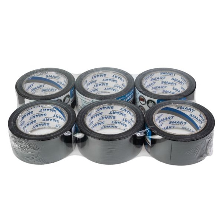 Комплект от 6 ремонтни ленти, черни, дължина 25 м, ширина 48 мм