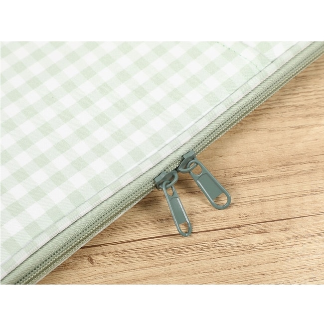 Husa de protectie pentru laptop CLASStitude, compatibila cu diagonala pana la 13 inchi, buzunar tableta, inchidere cu fermoar, 35 x 27 cm, Verde / Alb
