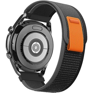 Curea smartwatch, Matcheasy, Nylon, Compatibila cu Samsung Galaxy Watch 5/4/6 40mm 44mm/ 5 Pro 45mm/ 4 /6 Classic 42mm 46mm 43mm 47mm Negru