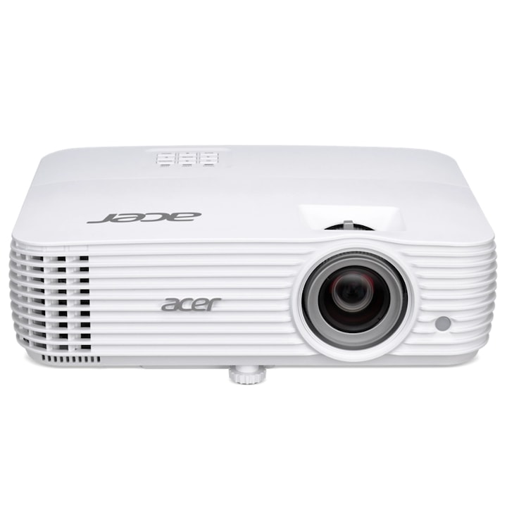 Acer H6830BD DLP projektor, 3840x2160 UHD felbontás, 4000 Lm fényerő, 5000 óra lámpa élettartam, HDMI csatlakozás, MHL kompatibilis, Fehér