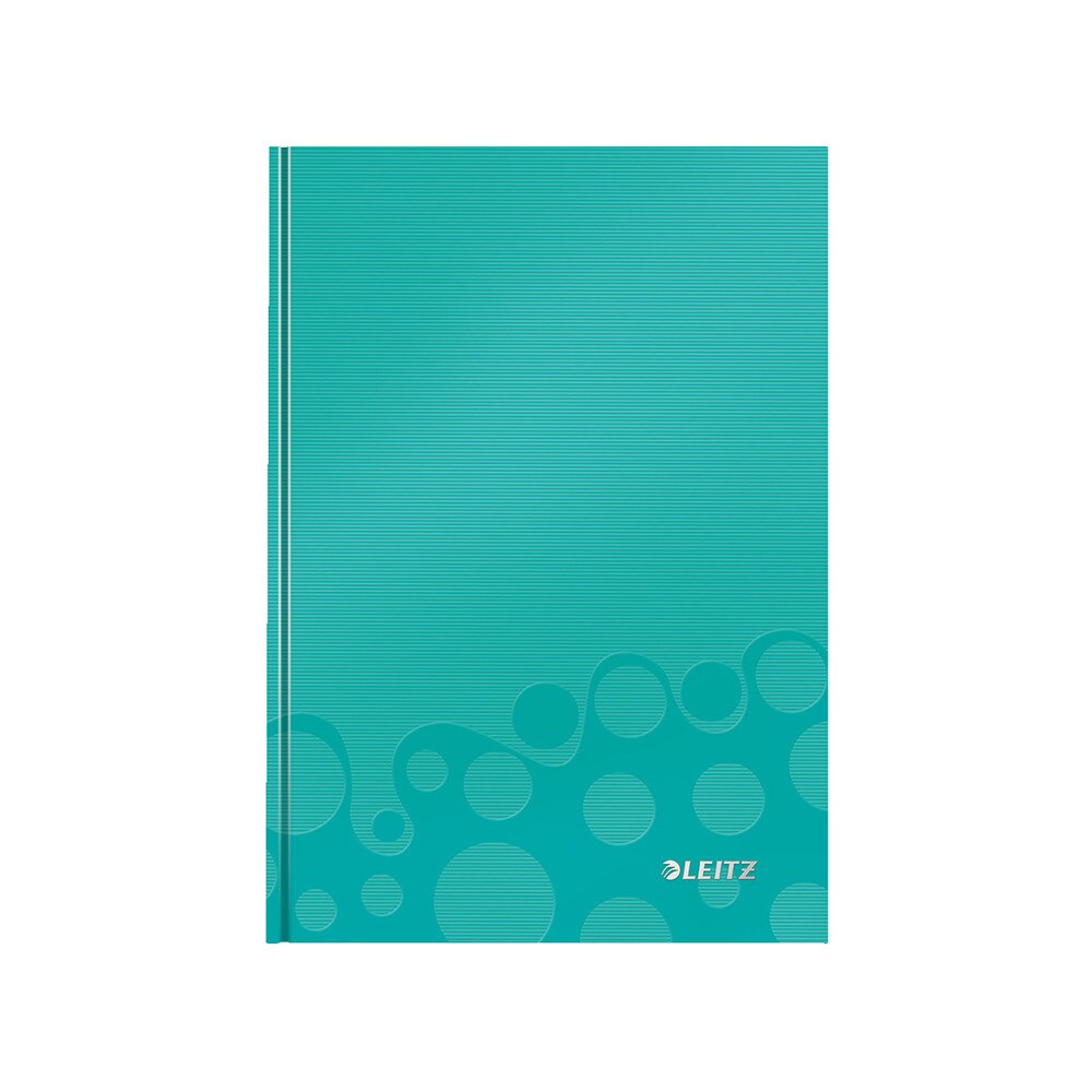 Caiet A5 Leitz Wow, turcoaz, matematica, coperta dura