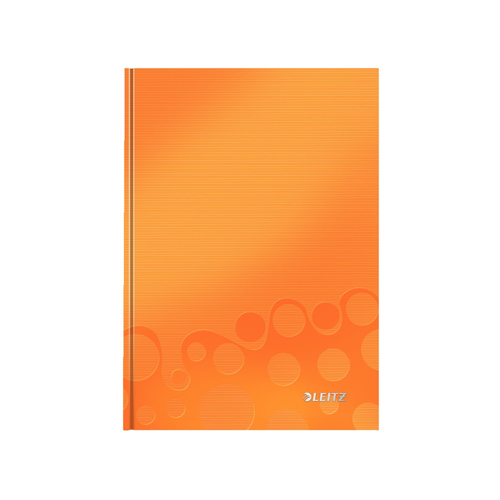 Caiet A5 Leitz Wow, portocaliu, dictando, coperta dura