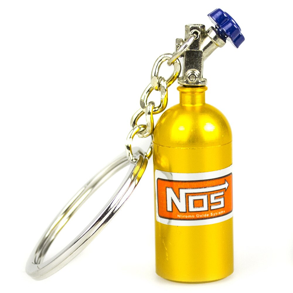 Breloc metalic butelie nitro BR009 Galben