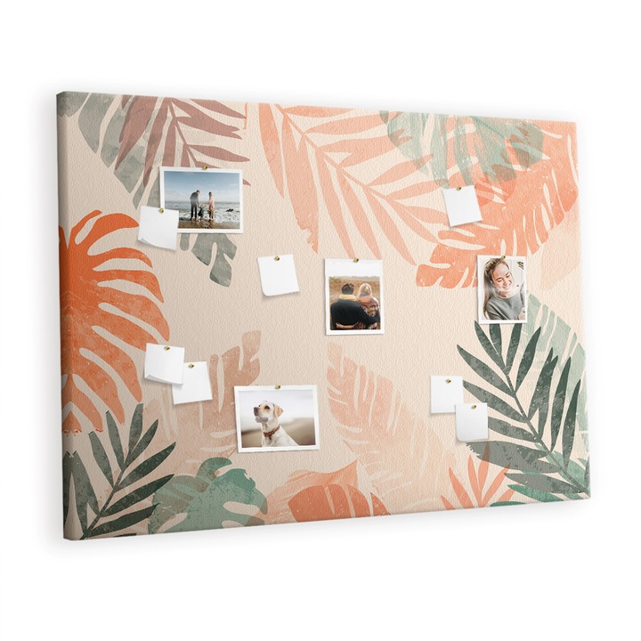 Tabla de pluta. Tulup. Frunze botanice. Multicolor. 140 cm x 100 cm. Metal. 00088395