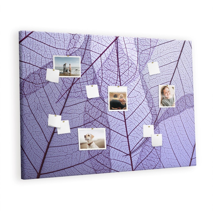 Pin tábla, Tulup, A természet levelei, Purple Shimmer, 140 cm x 100 cm, 000088396
