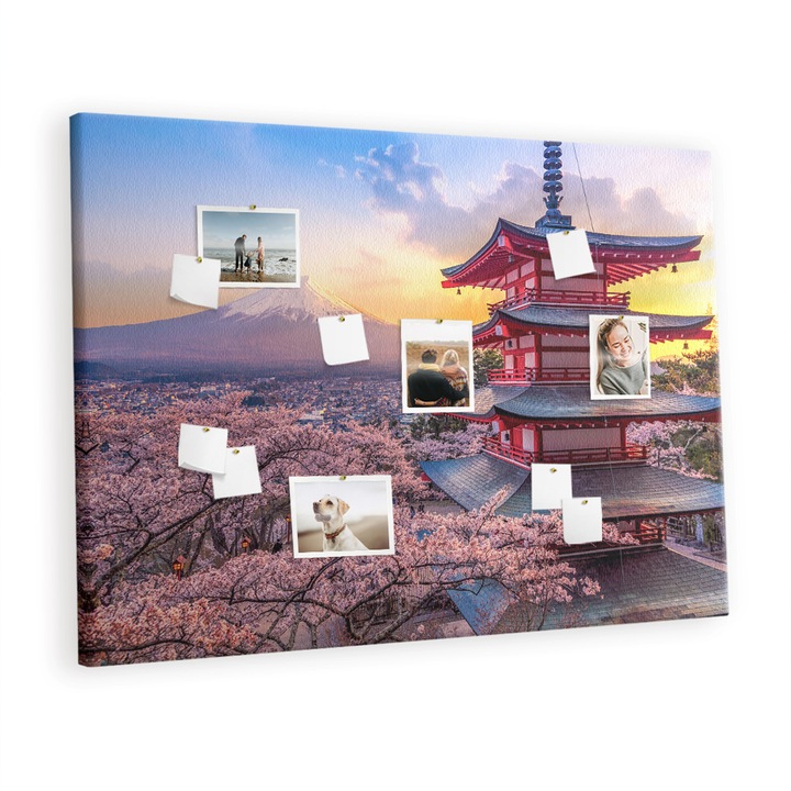 Pin tábla, Tulup, Japán építkezés, Többszínű, 140x100 cm, 010630700040200088583