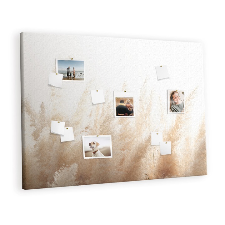 Tabla de pluta. Tulup. Abstractia cerealelor. Maro. 140 cm x 100 cm. Metal. 00088628