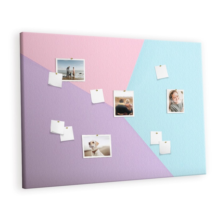 Pin tábla, Tulup, Pasztell mintás, Többszínű, 140 cm x 100 cm, 000088679