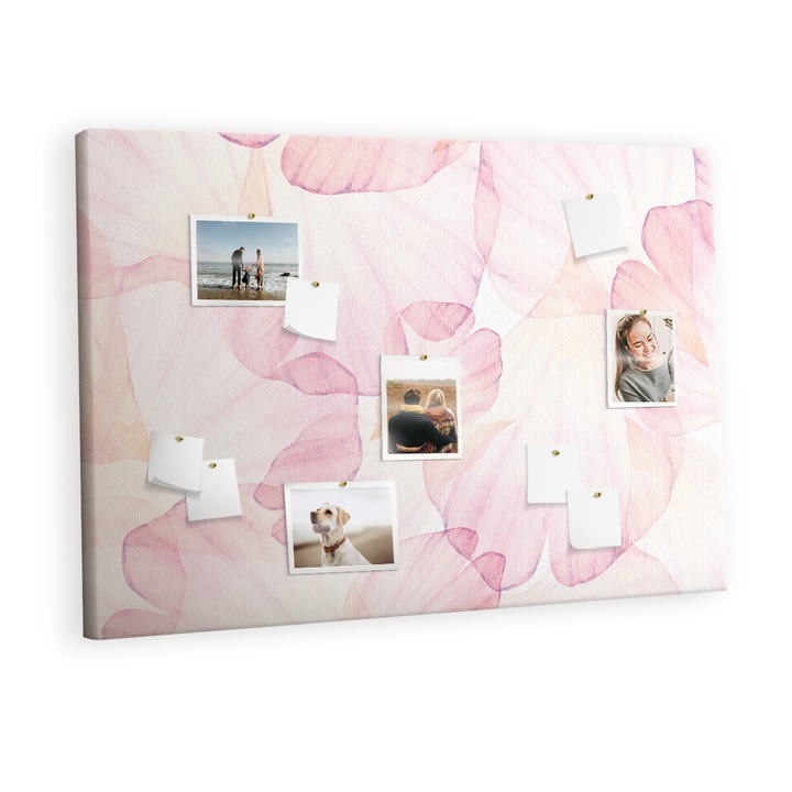 Tabla de pluta. Tulup. Fulgi de acuarela. Pink Petal. 120 cm x 80 cm. Metal. 00029513