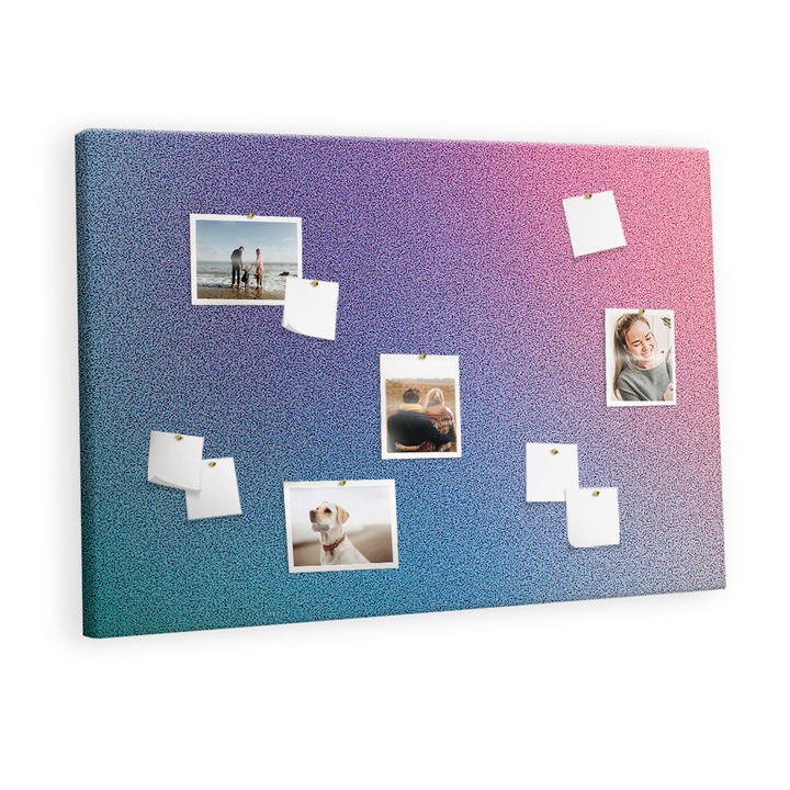 Pin tábla, Tulup, Gradiensmintázat, Többszínű, 120x80 cm, 010630700030100088401