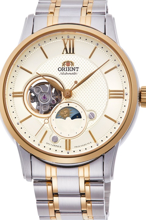 ORIENT, Автоматичен часовник от неръждаема стомана, Сребрист, Златист