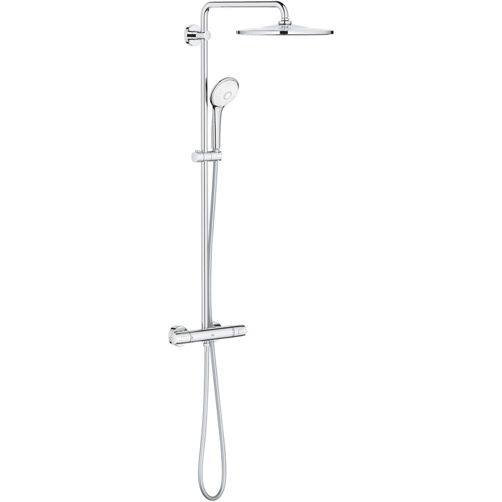 Grohe Euphoria 310 26075001 zuhanyrendszer , 1/2'', látszólagos, termosztát, 310 mm, forrázásgátló, vízkőmentes, króm