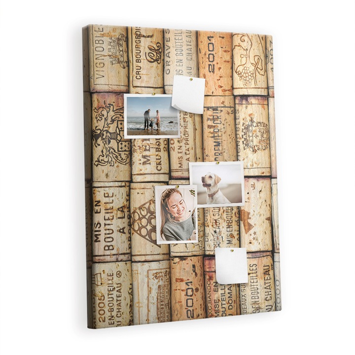 Коркова табла, Tulup, Задръствания за трафик на вино, Бежов, 70 cm x 100 cm, дървени, 00088911