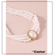 The Casius.® fehér Faux Pearl Choker nyakláncú Pearl Pendant nyaklánc nőknek