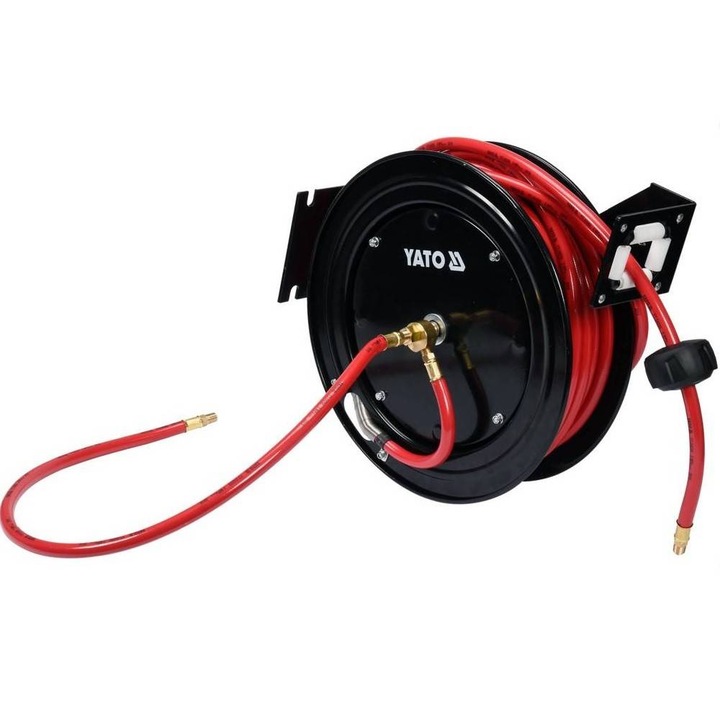 Furtun aer comprimat, tambur, 15m, prindere 1/4"