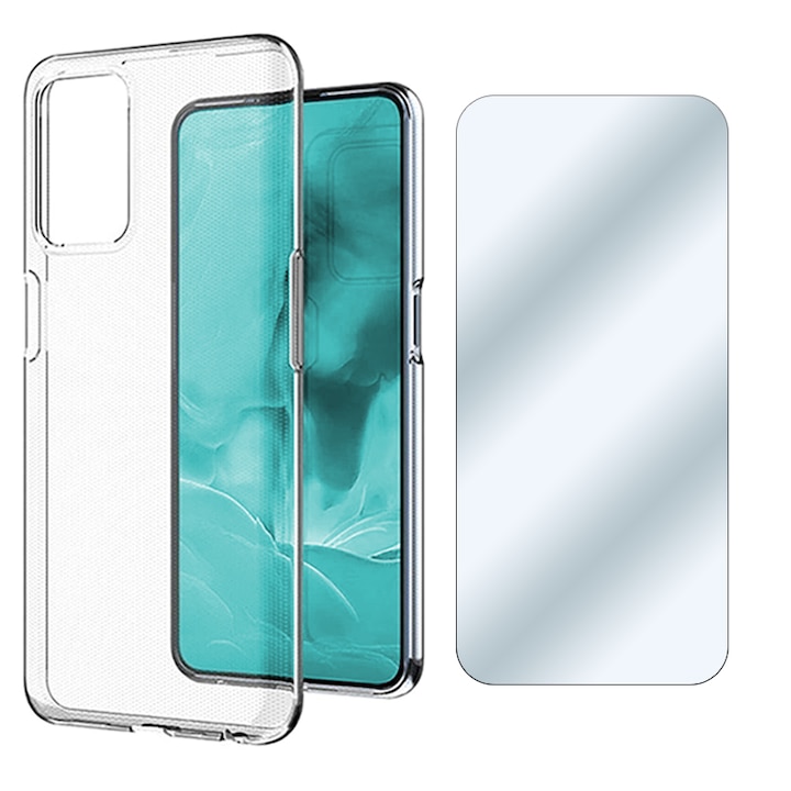 360 Protection Set Clear Case and Foil 2.5D Secure Glass Case-Friendly, съвместим с Xiaomi Poco F4 GT, Пълно покритие, Anti-Drop, Diamond Design, Slim Fit Case, Силиконов TPU Гъвкав, Прозрачен