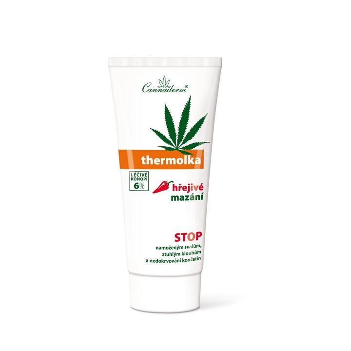 Thermolka Gel de incalzire pentru dureri musculare si articulare, CANNADERM, 200ml