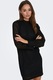 JdY, Rochie mini cu maneci bufante, Negru, L