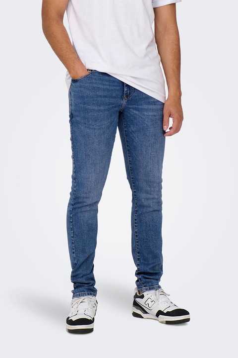 Only & Sons, 6756 slim fit farmernadrág, Kék
