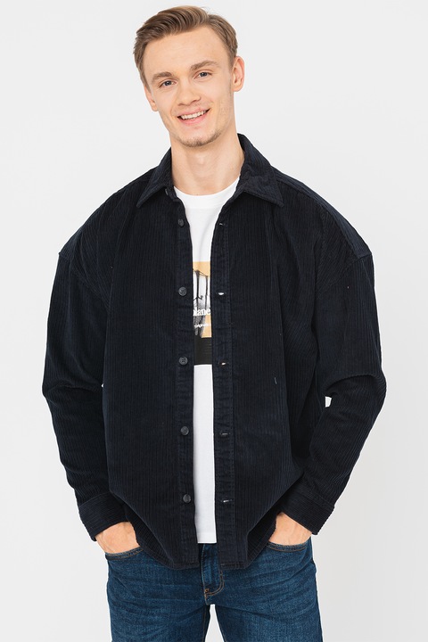 Only & Sons, Свободна риза на каре, Ултрамарин синьо