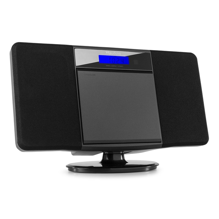 Sistem stereo Hi-Fi, 50W, Bluetooth/CD/USB/FM, negru, Audizio NIMES