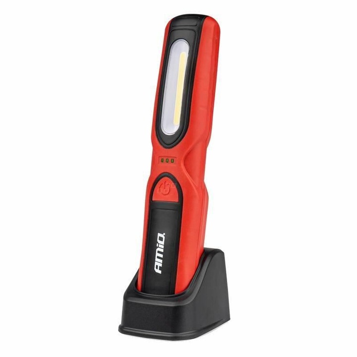 Работно LED фенерче с магнит и кука, USB презареждаемо, 500lm, WT16 02919 Amio