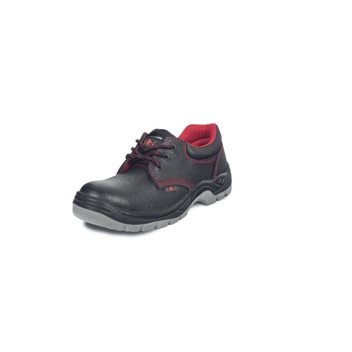 Pantofi de protectie cu bombeu metalic, antistatici, talpa antiderapanta - F&F Ulm S1 - 41
