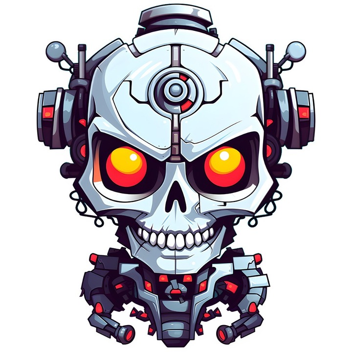 Sticker decorativ, Horror, Alb, 75 cm, 1356STK-2