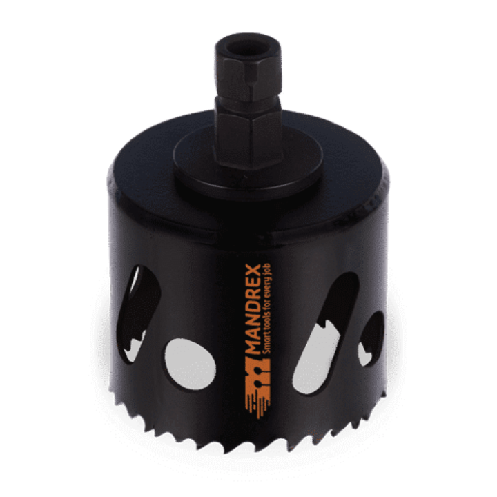 Carota profesionala Bi-Metal Mxqs EasyXcut M3 D22 mm I 7/8" pentru lemn, MDF, PVC, otel inoxidabil