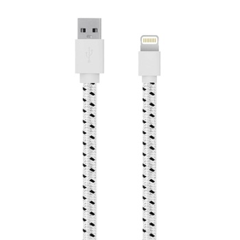 Cablu de date/incarcare Serioux, port Lightning, compatibil Apple, Alb Cablu de date/incarcare Serioux, port Lightning, compatibil Apple, Alb