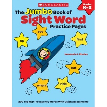 The Jumbo Book of Sight Word Practice Pages, Grades K-2: Super-Fun Reproducibles That Help Kids Read, Write, and Really Learn 200 Key High-Frequency W, Immacula A. Rhodes (Author) The Jumbo Book of Sight Word Practice Pages, Grades K-2: Super-Fun Reproducibles That Help Kids Read, Write, and Really Learn 200 Key High-Frequency W, Immacula A. Rhodes (Author)