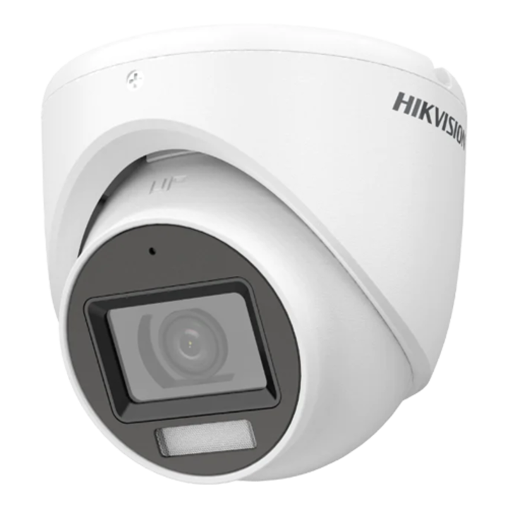 Двойна светлина - Камера аналогова 3K, леща 2.8mm, IR 30m, WL 20m, TVI/AHD/CVI/CVBS, Mic. - HIKVISION DS-2CE76K0T-LMFS-2.8mm