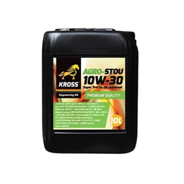 Ulei motor KROSS AGRO-STOU 10W30, volum 10 litri, pentru utilaje agricole
