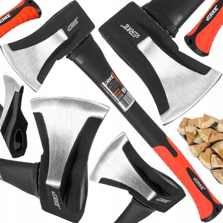 Univerzális asztalos fejsze, üvegszálas gumírozott nyél, 1,5 kg, Verke