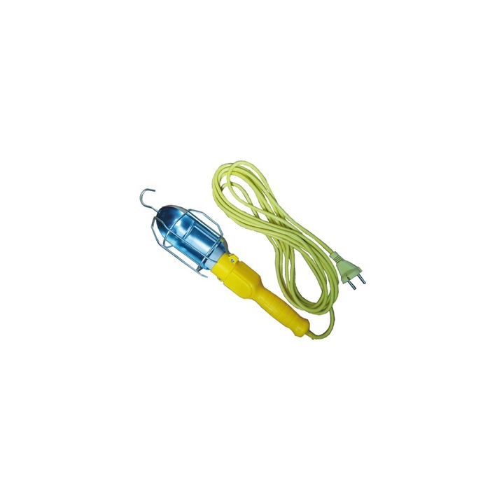 Преносима лампа, ключ, кука за окачване, 20 м, 220V