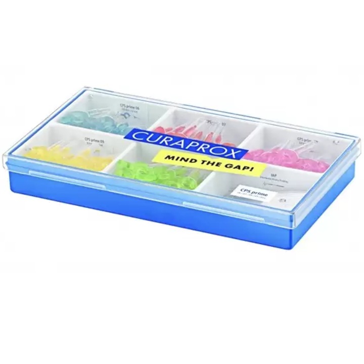 Fogközi kefe készlet, Curaprox, többféle méretben és színben, fogászati rendelőkbe is alkalmas, 125db