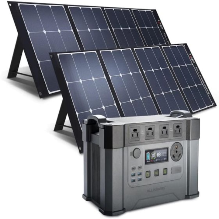Соларна система ALLPOWERS, S2000 Pro + 2 Панела, 200W, SP035