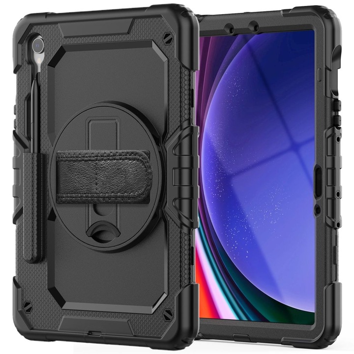 360 градуса TECH-PROTECT Solid калъф, съвместим с Samsung Galaxy Tab S9 11 инча черен