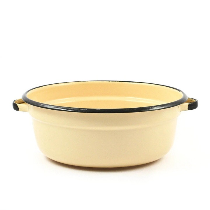 Кастрон Купро, 22 см, с дръжка, емайл