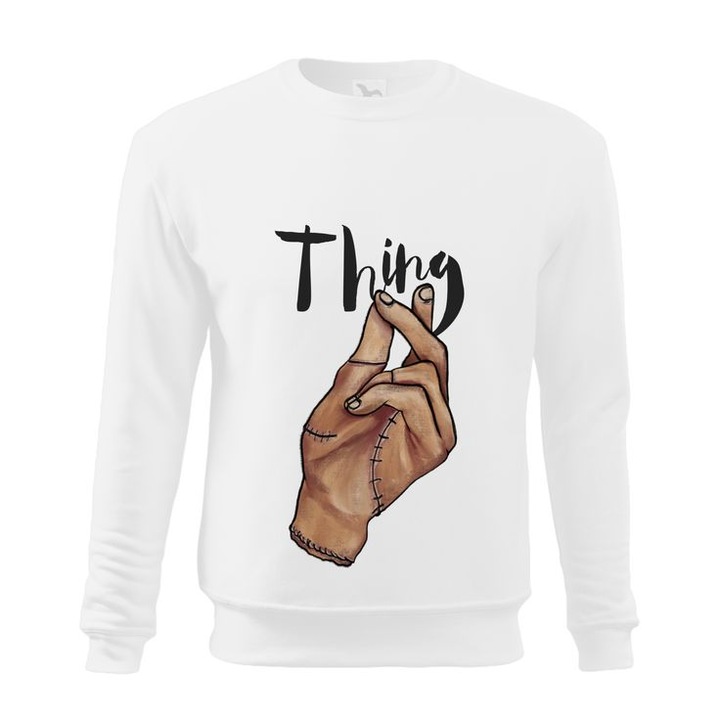 Egyedi szerdai pulcsi, fehér, M2, Fehér