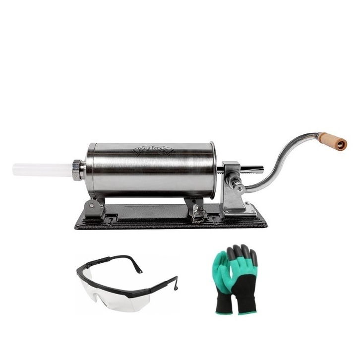 Masina de facut carnati FAG, Orizontal, 4Kg, 5 palnii, otel, accesorii incluse
