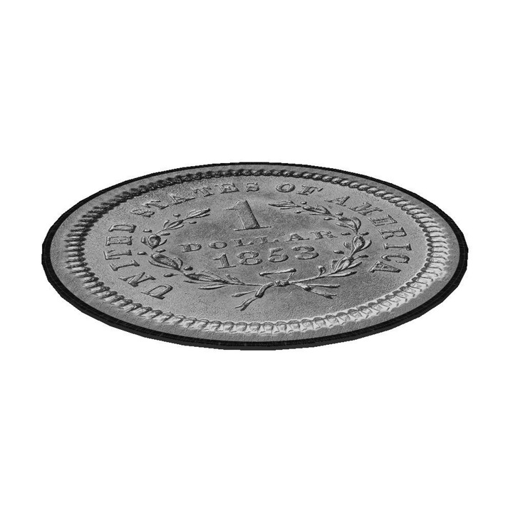 Възглавница за седалка Bertoni Orbit Coin, 35 см, сива