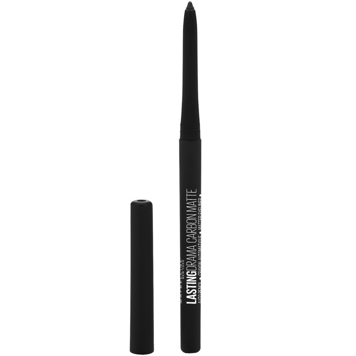 Creion de ochi automatic mat Maybelline Lasting Drama Carbon Matte, 800 Black