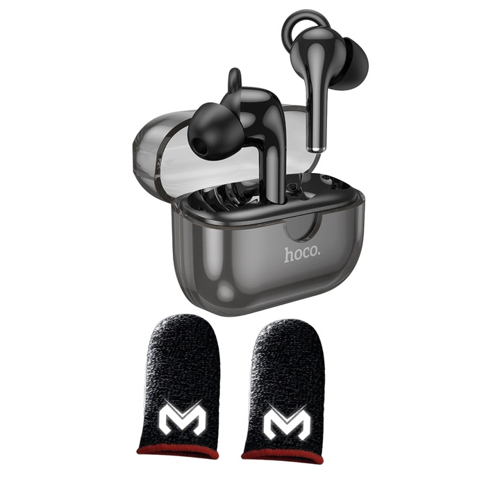 Комплект безжични слушалки Hoco Cantante EW22, С 2 x MEMO ръкавици за игри за телефона
