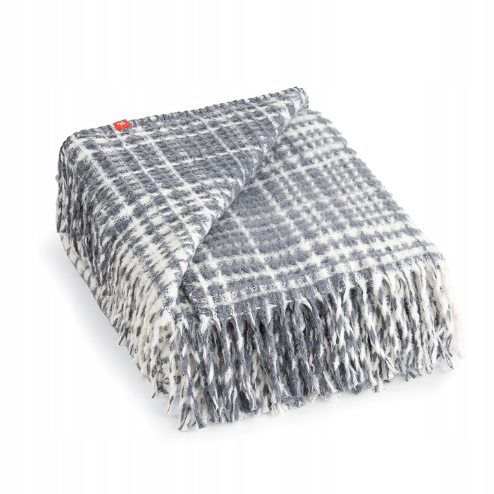 Patura Decorativa 130x170cm Gri, Softimi, Patcover Gros si Moale, Ideal pentru Pat, Confortabil, pentru 1 Persoana, Gramaj 380g/m², 60% bumbac, antialergic, delicat si placut la atingere, certificat OEKO-TEX